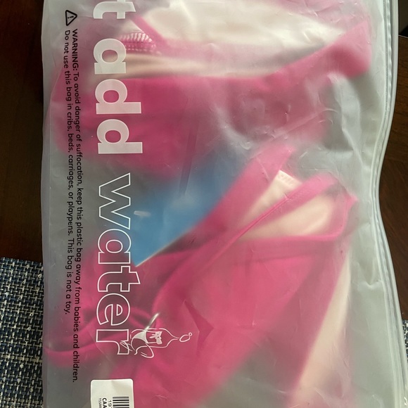 NWT Cupshe Bralette & V-Front High Waist Pink Bikini Set - Picture 3 of 3